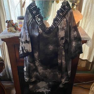 Off the shoulder tunic top